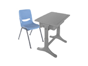 School Desks And ChairsCG-SE01_Office Furniture_Single desk_School Furniture